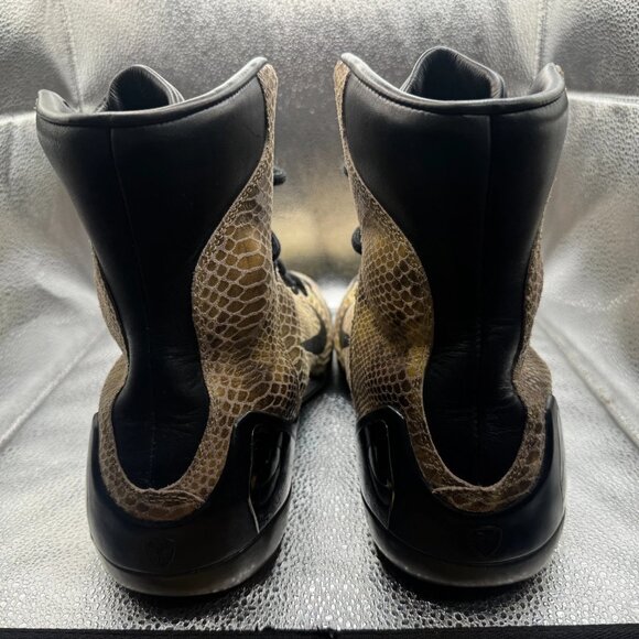 Size 13 Nike Kobe 9 EXT QS High Snakeskin Tan Black Mens Sneakers‎ 716616-001